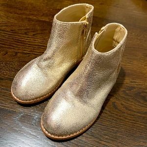 Janie and Jack Gold Booties